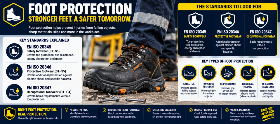 Foot Protection Infographic