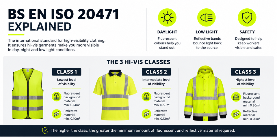 HiVis High Visibility BS EN20471 guide