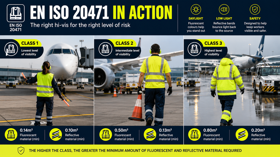 HiVis High Visibility BS EN 20471 Visual Guide