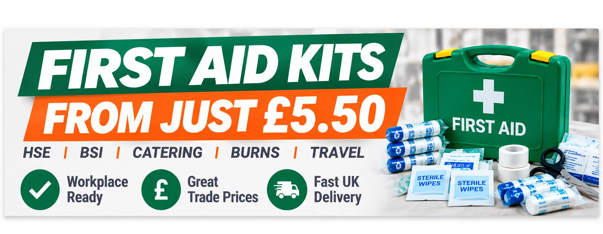 First Aid Kits from £5.50