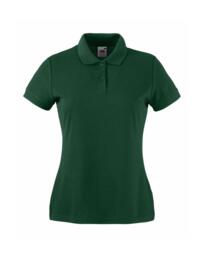 Fruit Of The Loom Lady Fit Polo Shirt - Bottle Green