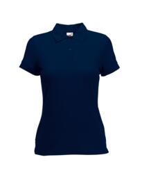 Fruit Of The Loom Lady Fit Polo Shirt - Navy Blue