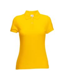Fruit Of The Loom Lady Fit Polo Shirt - Sunflower