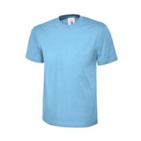 Uneek Classic Round Neck Tee Shirt - Sky Blue