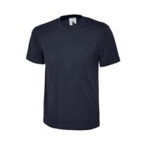 Uneek Premium Round Neck Tee Shirt - Navy Blue