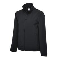 Classic Full Zip Soft Shell Jacket - Black
