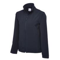 Classic Full Zip Soft Shell Jacket - Navy Blue