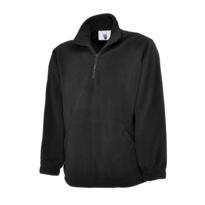 Uneek Classic 1/4 Zip Fleece Jacket - Black
