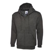 Uneek Full Zip Hooded Sweatshirt - Charcoal