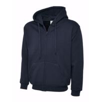 Uneek Full Zip Hooded Sweatshirt - Navy Blue