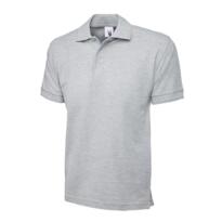 Uneek Premium Polo Shirt - Heather Grey