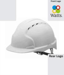 Watts JSP EVO 2 Safety Helmet [Printed] - White
