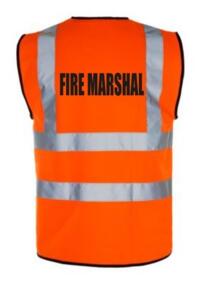 HiVis FIRE MARSHAL Vest - Orange