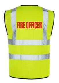 HiVis FIRE OFFICER Vest - Yellow