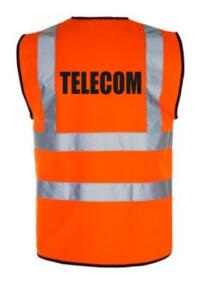 HiVis TELECOM Vest - Orange