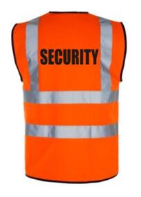 HiVis SECURITY Vest - Orange