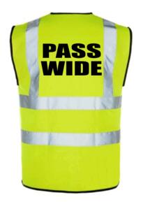 HiVis Cyclists Pass Wide Vest - Yellow