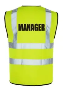 HiVis MANAGER Vest - Yellow