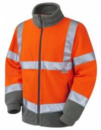 Leo HiVis GO/RT Hartland Fleece Jacket - Orange