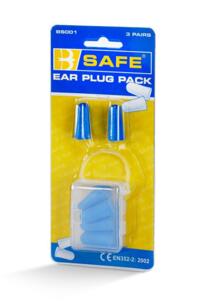 B-Safe Foam Ear Plugs Pack 3 - SNR34