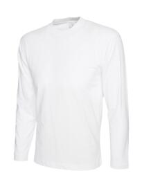 Uneek Classic Long Sleeve Tee Shirt - White