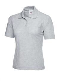 Uneek Ladies Polo Shirt - Heather Grey