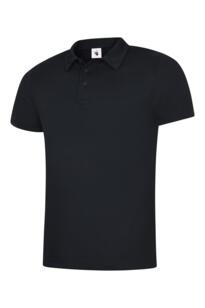 Uneek Mens Ultra Cool Polo Shirt - Black