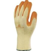 DeltaPlus VE730OR Polycotton Knitted Glove (Pack of 12 Pairs) - Yellow / Orange