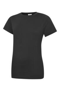 Uneek Ladies Classic Crew Neck T-Shirt - Black