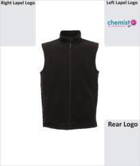 Chemist 4 U Micro Fleece Bodywarmer - Black