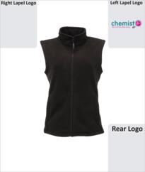 Chemist 4 U Womens Micro Fleece Bodywarmer - Black