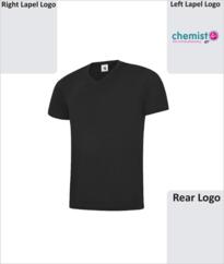 Chemist 4 U V Neck Tshirt - Black