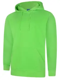 Deluxe Hooded Sweatshirt - Lime Green