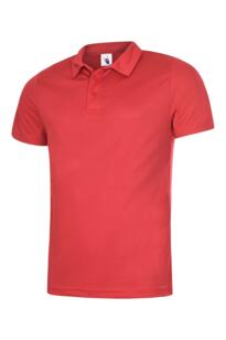 Uneek Mens Ultra Cool Polo Shirt - Red