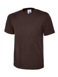 Uneek Classic Round Neck Tee Shirt - Brown