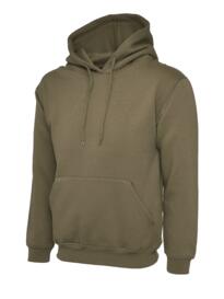 Uneek Hooded Sweatshirt - Military Green