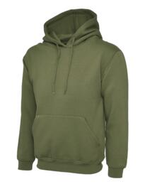 Uneek Hooded Sweatshirt - Olive