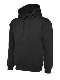 Uneek Hooded Sweatshirt - Black