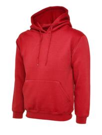 Uneek Hooded Sweatshirt - Red