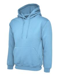Uneek Hooded Sweatshirt - Sky Blue