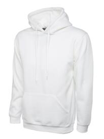 Uneek Hooded Sweatshirt - White