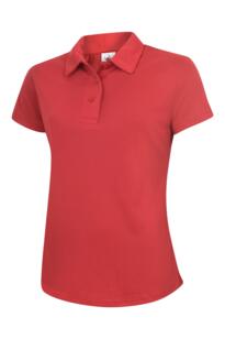 Uneek Ultra Cool Ladies Polo Shirt - Red