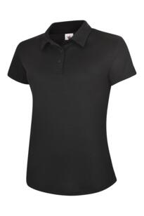 Uneek Ladies Super Cool Polo Shirt - Black