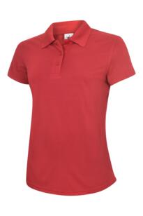 Uneek Ladies Super Cool Polo Shirt - Red
