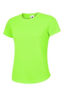 Uneek Ladies Ultra Cool T Shirt - Electric Green