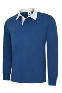 Uneek Classic Rugby Shirt - Royal Blue