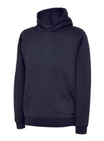 Uneek Childrens Hooded Sweatshirt - Navy Blue