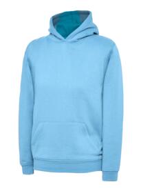 Uneek Childrens Hooded Sweatshirt - Sky Blue