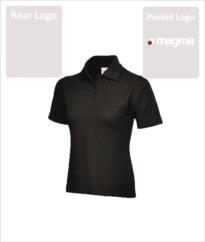 Magma Uneek Ladies Polo Shirt - Black