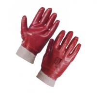 ST PVC Dipped Gloves - Red